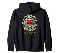 Barry Irish Badge w/St. Patrick Tartan Zip Hoodie
