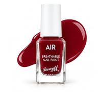 Barry M Air Breathable Nail Polish, After Dark Red, 10ml | Breathable water-permeable formula, deep red nail paint, wide easy-to-use brush, halal certified, vegan and cruelty-free
