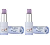 Barry M Cosme Buff and Balm Lip Tint, with Scrub to Balm Formula in Purple Blueberry Burst (Pack of 2)