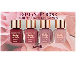 Barry M Cosmestics Rose Nail Polish - Pack of 4
