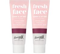 Barry M Cosmetics Fresh Face Ch nd Lip Tint Radiant Dewy Skin With Blendable Formula Shade, Blackberry, 1 count (Pack of 2)