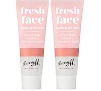 Barry M Cosmetics Fresh Face Ch nd Lip Tint, Radiant Dewy Skin With Blendable Formula, Shade Peach Glow (Pack of 2)