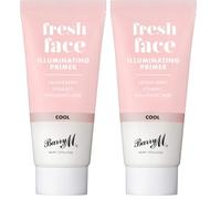 Barry M Cosmetics Fresh Face Makeup Primer Base, Cool Silver, 1 count (Pack of 2)