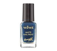 Barry M Cosmetics Matte Velvet Nail Paint, Navy Blue, Silent Cove, 1 Count