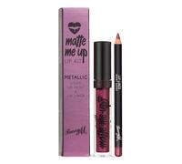 Barry M Cosmetics Metallic Matte Me Up Liquid Lip Kit, Avant-Garde