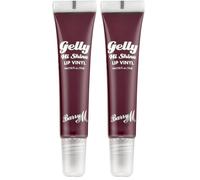 Barry M Gelly Hi Shine Lip Vinyl Gloss, Shade Alluring - Deep Cherry Red | Glossy Finish (Pack of 2)