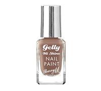 Barry M Gelly Nail Paint, Nude Shade Tiramisu, 10 Ml | Glossy gel-like finish, long lasting plumping nail paint, no lamp needed, medium brown nude mani, vegan and cruelty-free