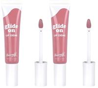 Barry M Glide On Lip Crème | Shade Mulberry Mood | Metallic Purple (Pack of 2)