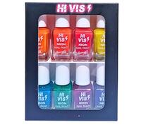Barry M Hi Vis Neon Nail Paint Variety Gift Set, 8 Bright Hi Vis Nail Polishes. Birthday Gift. Gifts For Her