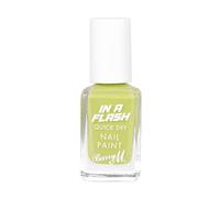 Barry M In a Flash Quick Dry Nail Paint, Shade Lightspeed Lime, Quick Dry Nail Polish
