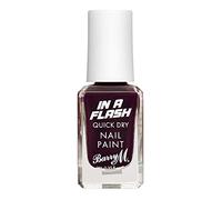 Barry M In A Flash Quick Dry Nail Paint, Shade Power Purple | Deep Purple Nail Polish