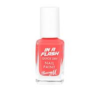 Barry M In a Flash Quick Dry Nail Paint, Shade Red Rocket, Quick Dry Nail Polish