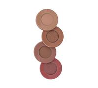 Barry M Pot Twist 4x Eyeshadow Palette Berry - Creamy Pigmented Eye Shadow Stack, Blendable, Matte & Shimmer, Nude Neutral Makeup Travel Size