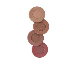 Barry M Pot Twist 4x Eyeshadow Palette Berry - Creamy Pigmented Eye Shadow Stack, Blendable, Matte & Shimmer, Nude Neutral Makeup Travel Size