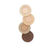 Barry M Pot Twist 4x Eyeshadow Palette Cookie - Creamy Pigmented Eye Shadow Stack, Blendable, Matte & Shimmer, Nude Neutral Makeup Travel Size