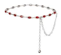 Barry.Wang Chain Belt for Women Western Concho Belt Cowgirl Boho Waist Chain Adjustable Vintage Belt Hollow Out Daisy Country Concert Outfit for Dress Jeans