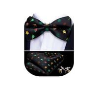 Barry.Wang Mens Pre Tied Christmas Bowties Woven Formal Snowflakes Reindeer Holiday Christmas Tree Bow Tie