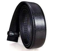 Barry.Wang Mens Ratchet Belt Genuine Leather Belts 1 3/8" Automatic Buckle Carnival Dress Casual,Trim To Fit