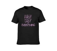 Barry White First Last Everything Lyrics Romantic Valantines Music Song Unisex T-Shirt Printed Tee Graphic Top Men Black Shirt M