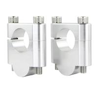Bars Clamp Compatible With For Wr250f 2003-2006 For Wr250r 2008-2024 22mm 7/8" Motorcycle Handle Bar Riser Mount Handlebar Risers Clamp Mount(Silver,30mm)