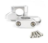 Bars Clamp Compatible With For XVS650 1998-2010 For XVZ1300 1996-2010 25.4mm 1" Motorcycle Handlebar Back Moved For Up Mounting Risers(Silver)