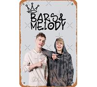 Bars & Melody - Crown Poster Retro Metal Tin Vintage Sign 12 X 8 Inch Home Bar Man Cave Wall Decor