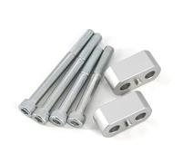 Bars Riser Compatible With Tiger 800 XR XRt XCa 2015 2016 2017 2018 Handbar Riser Motorcycle Handbar Rising Clamp Accessories(Silver)