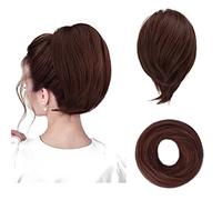 BARSDAR Hair Bun Ponytail Extension, Straight Synthetic Hairpiece Fully Short Ponytail Bun Extensions Hair Accessories Elastic Easy Scrunchie for Women