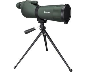 BARSKA 20-60x60mm Colorado Zoom Straight Spotting Scope Waterproof with Flip-Down Lens for Target Shooting Range Hunting Birding