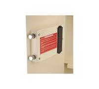 Barska AX12880 Large Biometric Wall Safe Left Opening, Cream