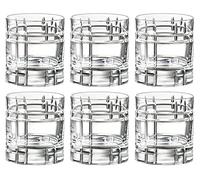 Barski Tumbler Glass - Double Old Fashioned - Set of 6 - Glasses - Designed DOF Crystal Glass Tumblers - For Whiskey - Bourbon - Water - Beverage - Drinking Glasses - 11 oz. - Made in Europe