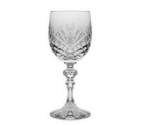 Barski Wine Goblet - Crystal - Glasses - Set of 6 - Red or White Wine Glass - Beautifully Hand Cut - 6 oz. - European Quality Made in Europe