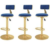 Barstools Home Kitchen Stool Adjustable Height Swivel Bar Stools，Counter Height Bar Chair Velvet Upholstered Counter Stools for Bistro,Coffee Dining Chairs Breakfast Dining S