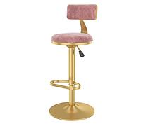 Barstools Home Kitchen Stool Adjustable Height Swivel Bar Stools，Counter Height Bar Chair Velvet Upholstered Counter Stools for Bistro,Coffee Dining Chairs Breakfast Dining S