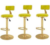 Barstools Home Kitchen Stool Adjustable Height Swivel Bar Stools，Counter Height Bar Chair Velvet Upholstered Counter Stools for Bistro,Coffee Dining Chairs Breakfast Dining S