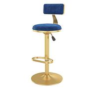 Barstools Home Kitchen Stool Adjustable Height Swivel Bar Stools，Counter Height Bar Chair Velvet Upholstered Counter Stools for Bistro,Coffee Dining Chairs Breakfast Dining S