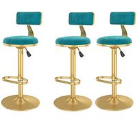 Barstools Home Kitchen Stool Adjustable Height Swivel Bar Stools，Counter Height Bar Chair Velvet Upholstered Counter Stools for Bistro,Coffee Dining Chairs Breakfast Dining S