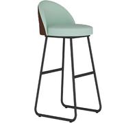 Barstools PU Leather Breakfast Kitchen Counter Chairs, Bar Chairs High Stools with Metal Legs and Footrest Kitchen Island Dining Room Tall Stool (A-1ps,75CM)