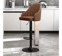 Barstools with Back Set of 2 Dining Swivel Sland Chairs Adjustable Counter Height Bar stools, PU Leather Black Metal Legs Kitchen Island Chair, Suitable for Home Bars, Bistro
