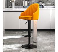 Barstools with Back Set of 2 Dining Swivel Sland Chairs Adjustable Counter Height Bar stools, PU Leather Black Metal Legs Kitchen Island Chair, Suitable for Home Bars, Bistro