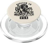 Barstow California USA Cowboy Horse Vintage Style Design PopSockets PopGrip for MagSafe