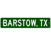 Barstow, Texas Metal Wall Decor City Limit Sign