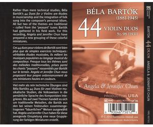 BART¢K: 44 VIOLIN DUOS NEW CD