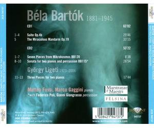 BART¢K: COMPLETE MUSIC FOR TWO PIANOS NEW CD