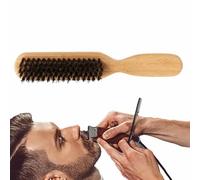 Bartdee Comb in Boar Hair - Moustache Brush for Beard, Beard Straightener, with High-Quality Materials | Smooth, Treat and Shape, It Soft the Hair, Warns the Tangle