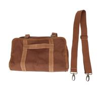 Bartender Bag, Portable Large Capacity Travel Bartender Kit Bag with Strap Canavs Bar Kit Bag for Travel Home Indoor Outdoor (Brown)