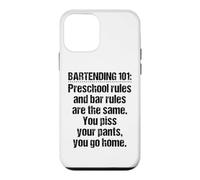Bartender Bartending 101 Preschool Bar Rules Black Case for iPhone 12 mini