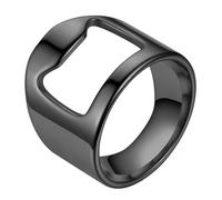 Bartender Bottle Opener Ring, Bottle Opener Ring | Titanium Steel Bartender Ring, Polished Titanium Steel Disco Tool, Portable Kitchen Accessory for Bartenders and Parties