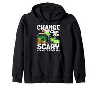 Bartender Change Can Be Scary Leave It Zip Hoodie