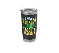 Bartender Cinco De Mayo Mixed Drinks About Feelings Stainless Steel Insulated Tumbler